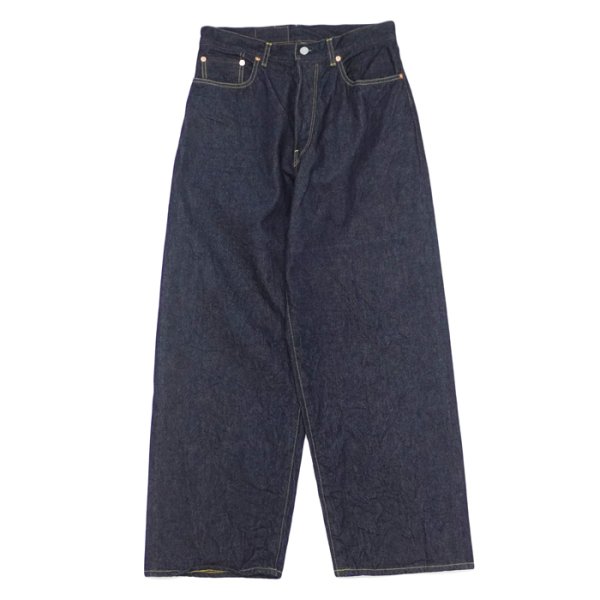 画像1: blurhms ROOTSTOCK（ブラームスルーツストック）13.5oz Denim Pants Wide（13.5ozデニムパンツ ワイド）/ Indigo（インディゴ）【裾上げ無料】 (1)