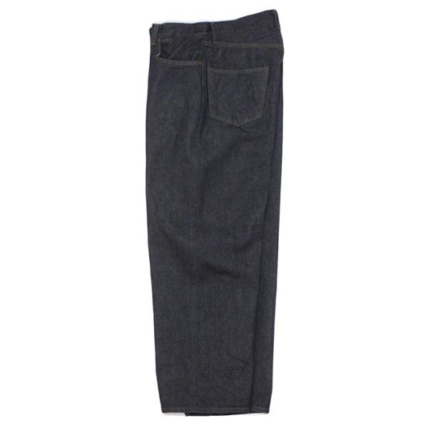 画像3: blurhms ROOTSTOCK（ブラームスルーツストック）13.5oz Denim Pants Wide（13.5ozデニムパンツ ワイド）/ Sulfur Black（サルファーブラック）【裾上げ無料】 (3)