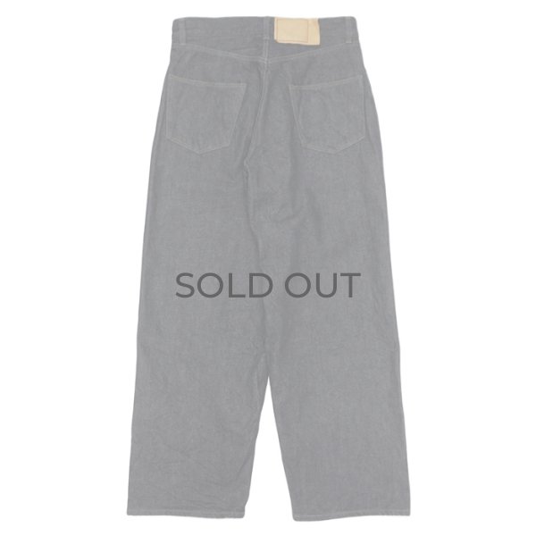 画像2: blurhms ROOTSTOCK（ブラームスルーツストック）13.5oz Denim Pants Wide（13.5ozデニムパンツ ワイド）/ Sulfur Black（サルファーブラック）【裾上げ無料】 (2)