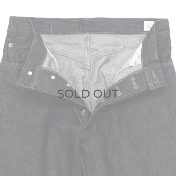 画像5: blurhms ROOTSTOCK（ブラームスルーツストック）13.5oz Denim Pants Wide（13.5ozデニムパンツ ワイド）/ Sulfur Black（サルファーブラック）【裾上げ無料】 (5)