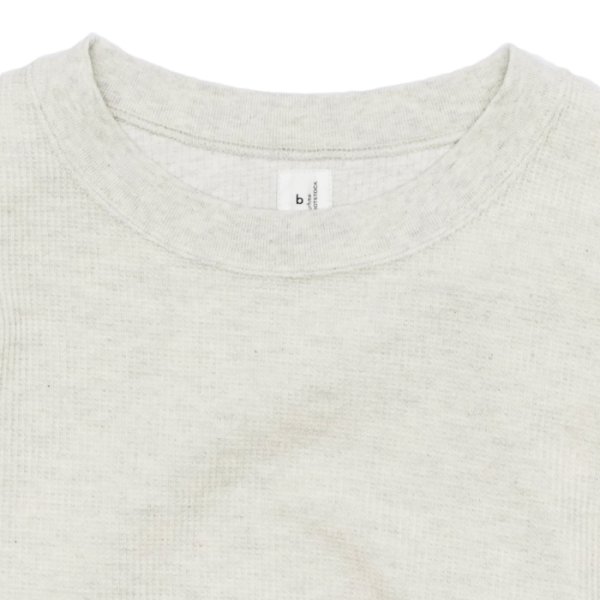 画像3: blurhms ROOTSTOCK（ブラームスルーツストック）Rough&Smooth Thermal Pullover（ラフ&スムースサーマルプルオーバー）/ Heather Oatmeal（ヘザーオートミール） (3)