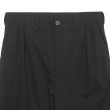 画像4: EVCON（エビコン）2TUCK WIDE TROUSERES（2タックワイドトラウザーズ）”Highcount Twill" / BLACK（ブラック） (4)