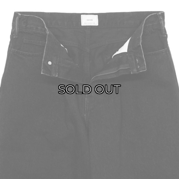 画像5: EVCON（エビコン）1TUCK BAGGY DENIM（1タックバギーデニム）”BIO" / BLACK（ブラック） (5)