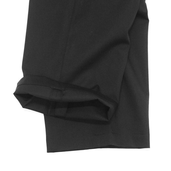 画像6: EVCON（エビコン）2TUCK WIDE TROUSERES（2タックワイドトラウザーズ）”Highcount Twill" / BLACK（ブラック） (6)