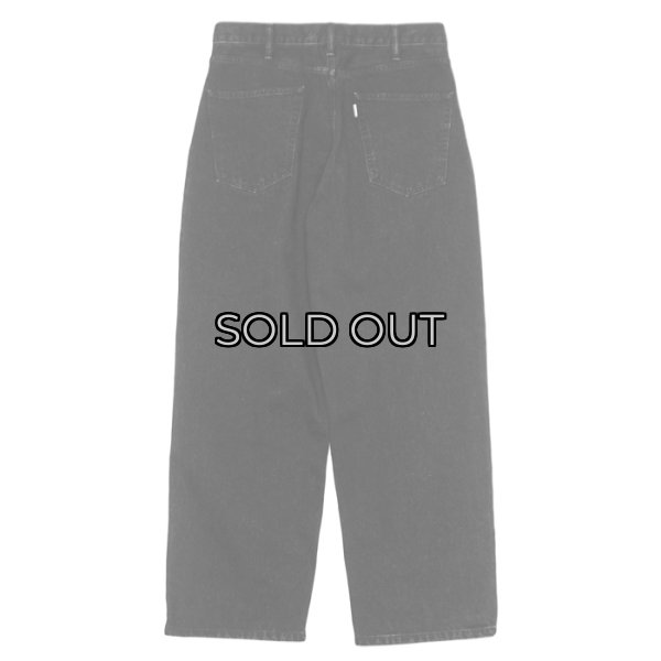 画像2: EVCON（エビコン）1TUCK BAGGY DENIM（1タックバギーデニム）”BIO" / BLACK（ブラック） (2)