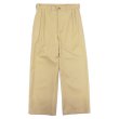 画像1: EVCON（エビコン）2TUCK WIDE TROUSERES（2タックワイドトラウザーズ）”Highcount Twill" / BEIGE（ベージュ） (1)