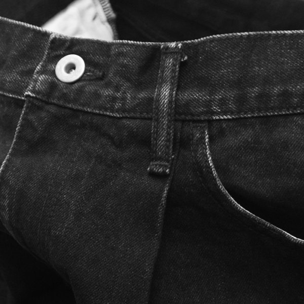 画像7: EVCON（エビコン）1TUCK BAGGY DENIM（1タックバギーデニム）”BIO" / BLACK（ブラック） (7)