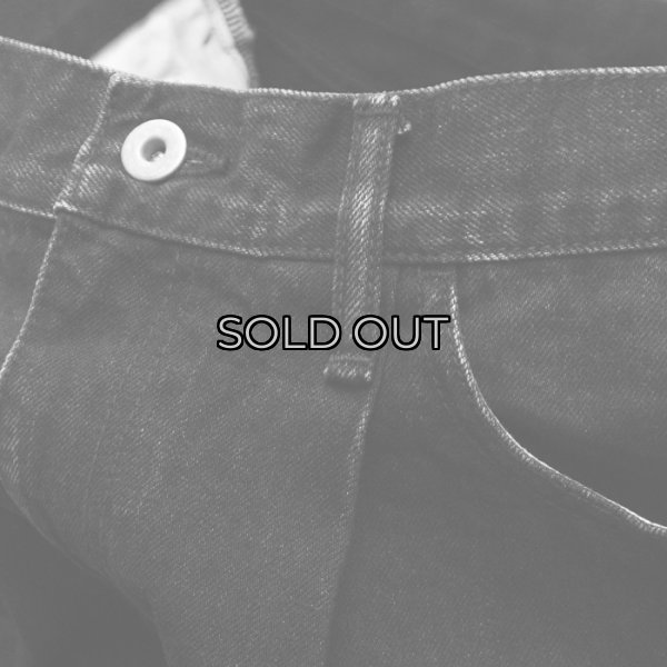 画像7: EVCON（エビコン）1TUCK BAGGY DENIM（1タックバギーデニム）”BIO" / BLACK（ブラック） (7)