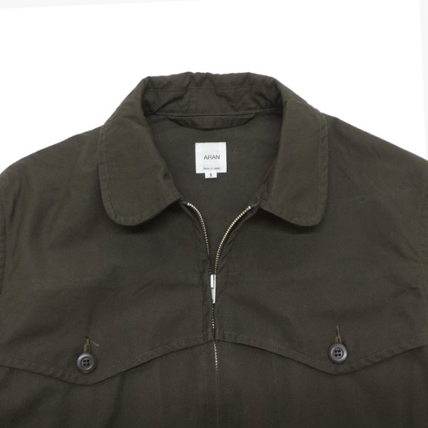 画像4: ARAN（アラン）Hunting Blouson（ハンティングブルゾン）”Cotton Weather" / Army Green（アーミーグリーン）  (4)