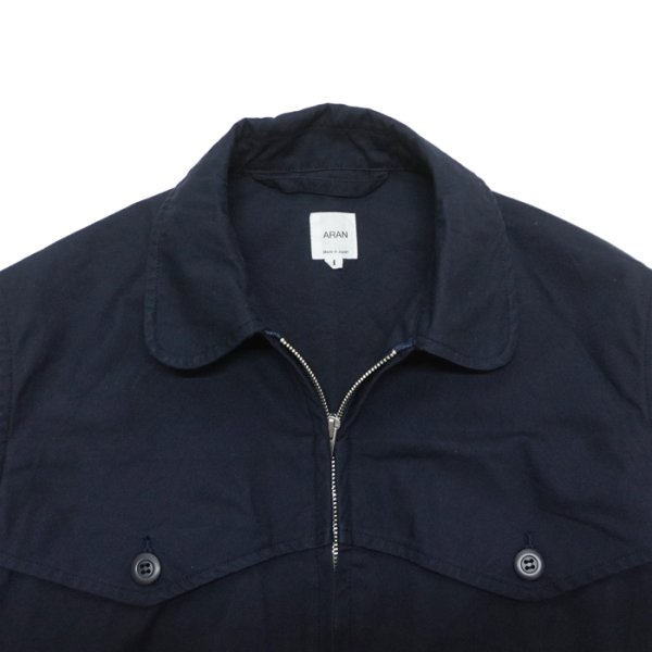 画像4: ARAN（アラン）Hunting Blouson（ハンティングブルゾン）”Cotton Weather" / Navy（ネイビー）  (4)