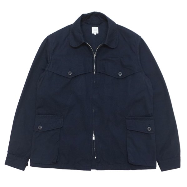 画像1: ARAN（アラン）Hunting Blouson（ハンティングブルゾン）”Cotton Weather" / Navy（ネイビー）  (1)