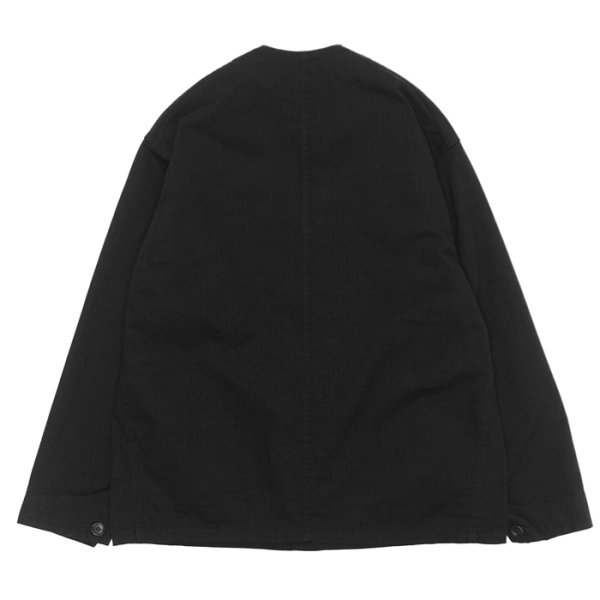 画像2: Post O'Alls（ポストオーバーオールズ）POST Chinois Travail 2 DV（ポストシノワトラバイル 2 DV） "mini HBT" / Black（ブラック） (2)