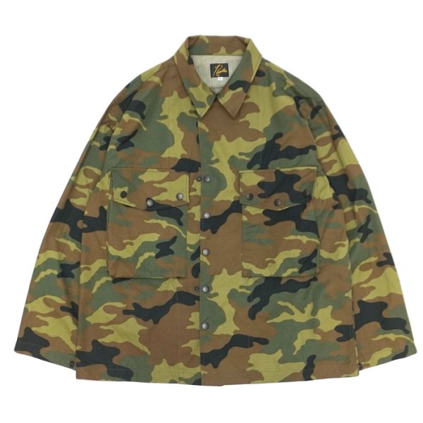 画像1: NEEDLES（ニードルズ）Field Jacket（フィールドジャケット）"Cotton Ripstop" / Woodland（ウッドランド） (1)