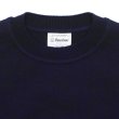 画像3: Yonetomi NEW BASIC（ヨネトミニューベーシック）WAVE COTTON KNIT PULLOVER（ウェーブコットンニットプルオーバー）/ Navy（ネイビー） (3)