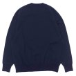 画像2: Yonetomi NEW BASIC（ヨネトミニューベーシック）WAVE COTTON KNIT PULLOVER（ウェーブコットンニットプルオーバー）/ Navy（ネイビー） (2)