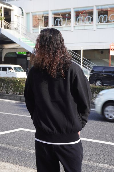 画像8: Yonetomi NEW BASIC（ヨネトミニューベーシック）WAVE COTTON KNIT PULLOVER（ウェーブコットンニットプルオーバー）/ Navy（ネイビー） (8)