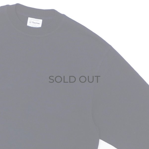 画像4: Yonetomi NEW BASIC（ヨネトミニューベーシック）WAVE COTTON KNIT PULLOVER（ウェーブコットンニットプルオーバー）/ Navy（ネイビー） (4)