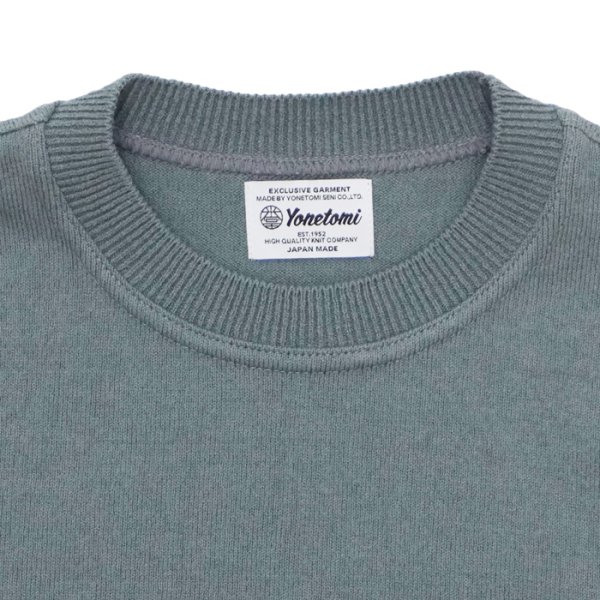 画像3: Yonetomi NEW BASIC（ヨネトミニューベーシック）WAVE COTTON KNIT PULLOVER（ウェーブコットンニットプルオーバー）/ Gray（グレー） (3)