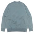 画像2: Yonetomi NEW BASIC（ヨネトミニューベーシック）WAVE COTTON KNIT PULLOVER（ウェーブコットンニットプルオーバー）/ Gray（グレー） (2)
