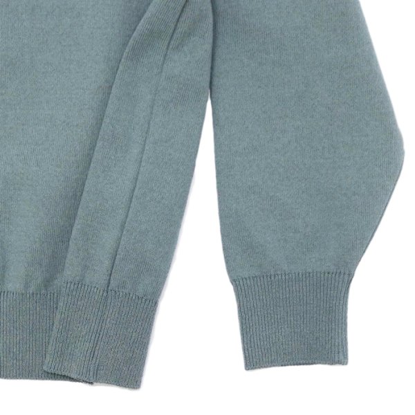 画像5: Yonetomi NEW BASIC（ヨネトミニューベーシック）WAVE COTTON KNIT PULLOVER（ウェーブコットンニットプルオーバー）/ Gray（グレー） (5)