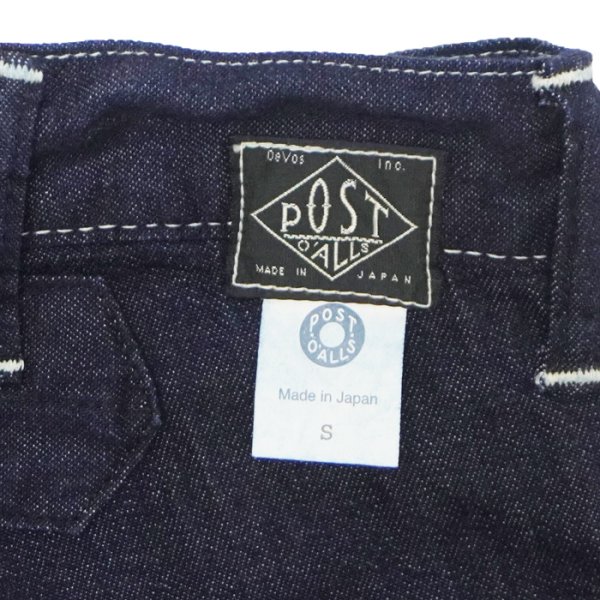 画像8: Post O'Alls（ポストオーバーオールズ）SWEETBEAR Bandtop（スイートベアーバンドトップ）"8oz Denim" / Indigo（インディゴ）【裾上げ無料】 (8)