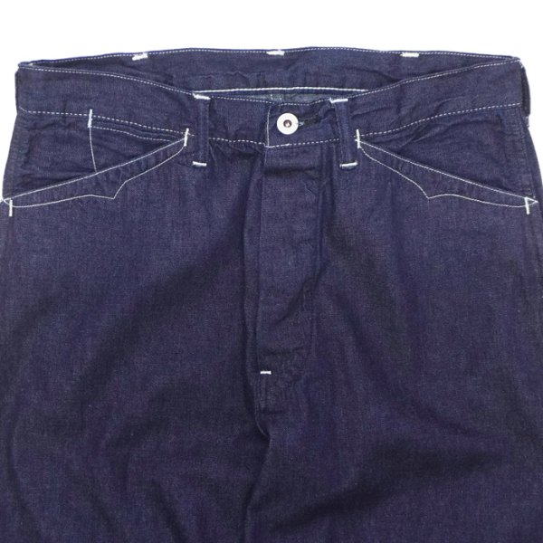 画像4: Post O'Alls（ポストオーバーオールズ）SWEETBEAR Bandtop（スイートベアーバンドトップ）"8oz Denim" / Indigo（インディゴ）【裾上げ無料】 (4)
