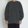 画像6: EVCON（エビコン）Pigment Crew Sweat（ピグメントクルースウェット）”Pigment Dye・BIO Processing" / Black（ブラック） (6)