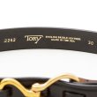 画像4: TORY LEATHER（トリーレザー）11/4 Hoop Pick Belt（フープピックベルト）/ Black×Brass（ブラック×ブラス） (4)