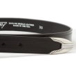 画像3: TORY LEATHER（トリーレザー）3-Piece Silver Buckle Belt（3ピースシルバーバックルベルト）/ Black（ブラック） (3)