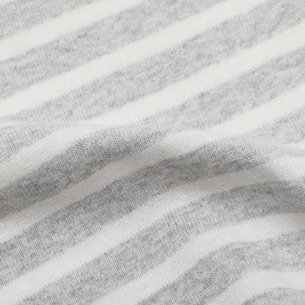 画像6: SAINT JAMES（セントジェームス）OUESSANT LOOSE（ウエッソン・ルーズ）/ GRIS CL×NEIGE（杢ライトグレー×ホワイト） (6)