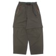 画像1: GRAMICCI（グラミチ）GECKO CONVERTIBLE SEER PANTS（ゲッコーコンバーチブルシアーパンツ）/ Brown（ブラウン） (1)