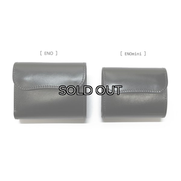 画像8: WILD SWANS（ワイルドスワンズ）ENO mini（イーノミニ）ミニ3つ折りウォレット"サドルプルアップ"/Black（ブラック） (8)