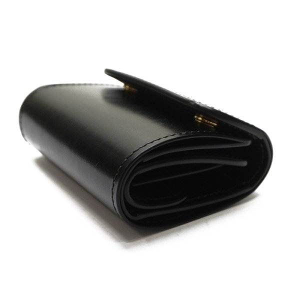 画像3: WILD SWANS（ワイルドスワンズ）ENO mini（イーノミニ）ミニ3つ折りウォレット"サドルプルアップ"/Black（ブラック） (3)