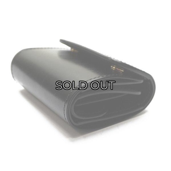 画像3: WILD SWANS（ワイルドスワンズ）ENO mini（イーノミニ）ミニ3つ折りウォレット"サドルプルアップ"/Black（ブラック） (3)