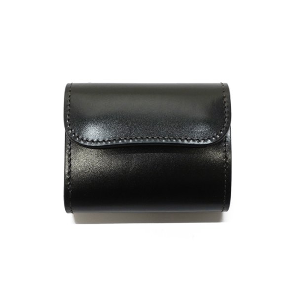 画像1: WILD SWANS（ワイルドスワンズ）ENO mini（イーノミニ）ミニ3つ折りウォレット"サドルプルアップ"/Black（ブラック） (1)