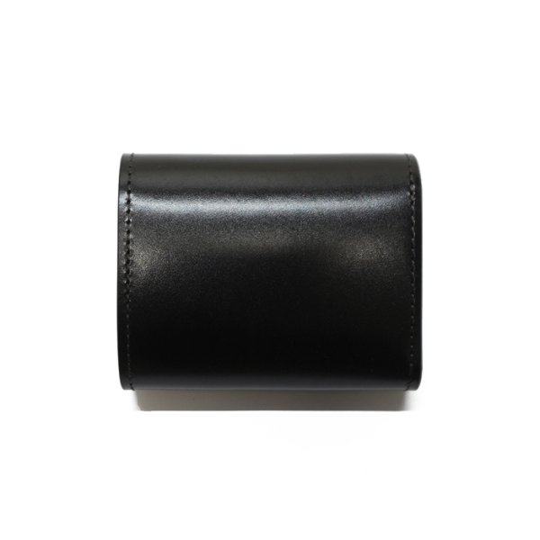 画像2: WILD SWANS（ワイルドスワンズ）ENO mini（イーノミニ）ミニ3つ折りウォレット"サドルプルアップ"/Black（ブラック） (2)