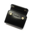 画像4: WILD SWANS（ワイルドスワンズ）ENO mini（イーノミニ）ミニ3つ折りウォレット"サドルプルアップ"/Black（ブラック） (4)
