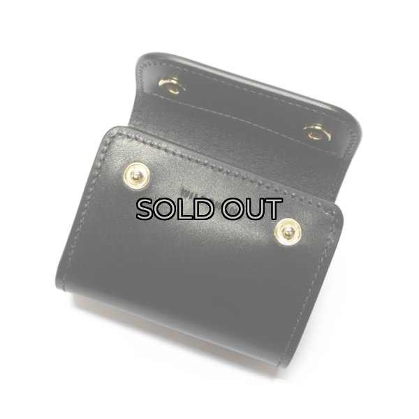画像4: WILD SWANS（ワイルドスワンズ）ENO mini（イーノミニ）ミニ3つ折りウォレット"サドルプルアップ"/Black（ブラック） (4)
