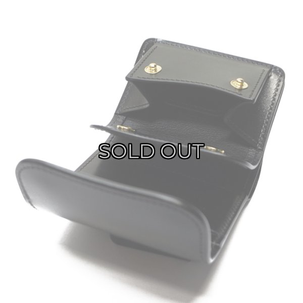 画像7: WILD SWANS（ワイルドスワンズ）ENO mini（イーノミニ）ミニ3つ折りウォレット"サドルプルアップ"/Black（ブラック） (7)