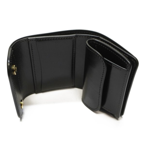 画像5: WILD SWANS（ワイルドスワンズ）ENO mini（イーノミニ）ミニ3つ折りウォレット"サドルプルアップ"/Black（ブラック） (5)