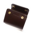 画像4: WILD SWANS（ワイルドスワンズ）ENO mini（イーノミニ）ミニ3つ折りウォレット"サドルプルアップ"/Choco（チョコ） (4)