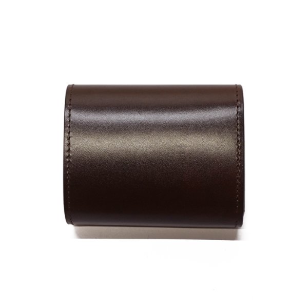 画像2: WILD SWANS（ワイルドスワンズ）ENO mini（イーノミニ）ミニ3つ折りウォレット"サドルプルアップ"/Choco（チョコ） (2)