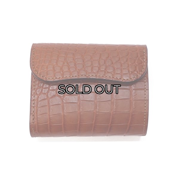 画像1: WILD SWANS（ワイルドスワンズ）ENO（イーノ）ミニ3つ折りウォレット/コニャック"POROSUS（ポロサス）"×キャメル"サドルプルアップ" (1)