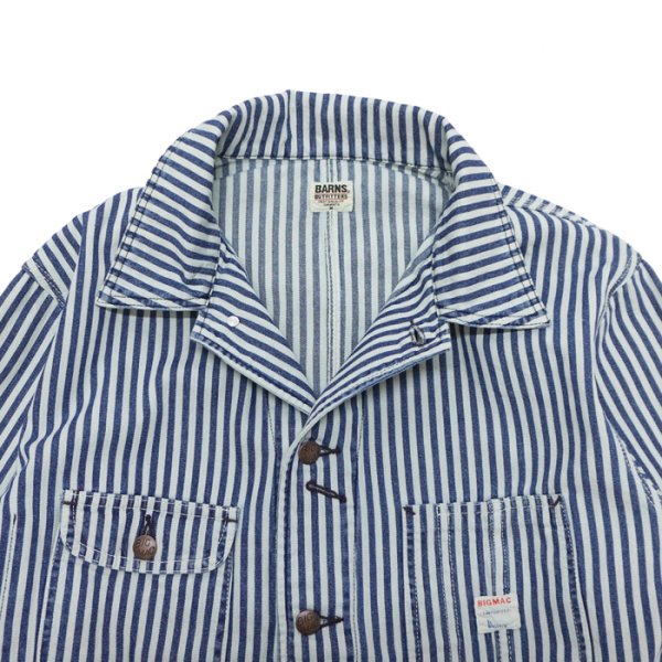 画像4: BARNS OUTFITTERS×BIG MAC（バーンズアウトフィッターズ×ビックマック）Denim Coverall（デニムカバーオール） / Hickory（ヒッコリー） (4)