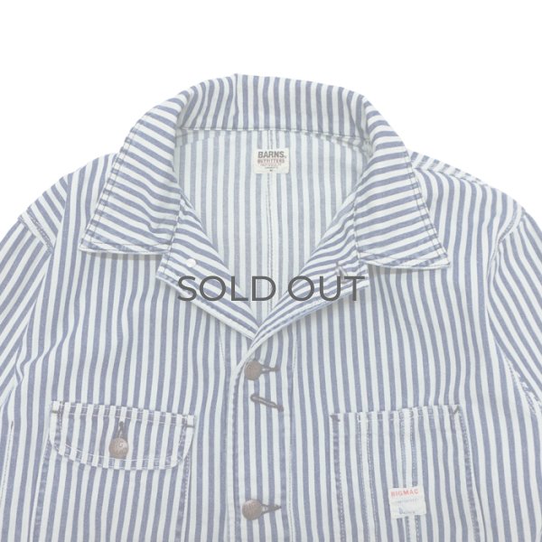 画像4: BARNS OUTFITTERS×BIG MAC（バーンズアウトフィッターズ×ビックマック）Denim Coverall（デニムカバーオール） / Hickory（ヒッコリー） (4)