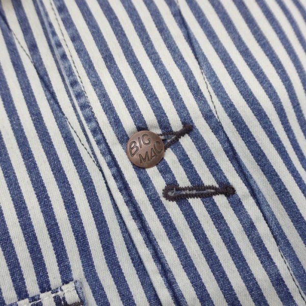 画像6: BARNS OUTFITTERS×BIG MAC（バーンズアウトフィッターズ×ビックマック）Denim Coverall（デニムカバーオール） / Hickory（ヒッコリー） (6)