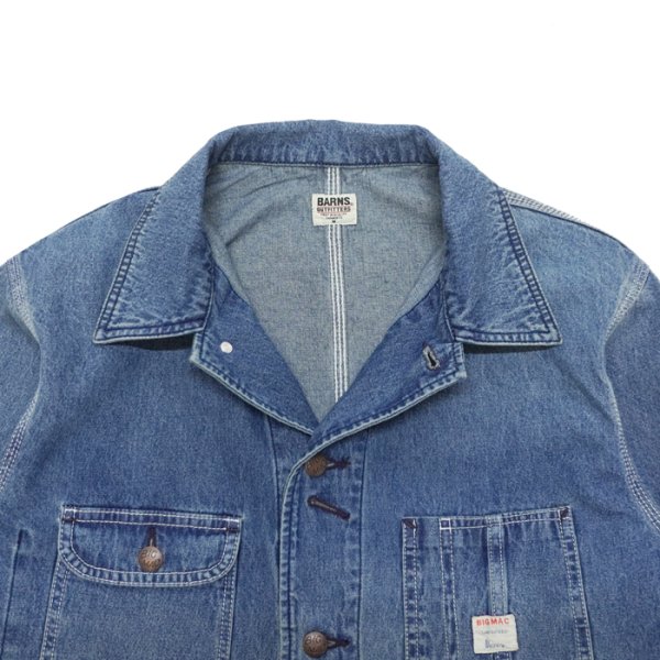 画像4: BARNS OUTFITTERS×BIG MAC（バーンズアウトフィッターズ×ビックマック）Denim Coverall（デニムカバーオール） / L,Indigo（ライトインディゴ） (4)