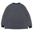 画像2: EVCON（エビコン）BORDER WIDE L/S TEE（ボーダーワイドロングスリーブTシャツ） / Black（ブラック） (2)