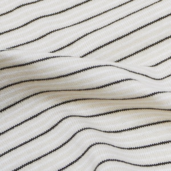 画像6: EVCON（エビコン）BORDER WIDE L/S TEE（ボーダーワイドロングスリーブTシャツ） / Ivory（アイボリー） (6)