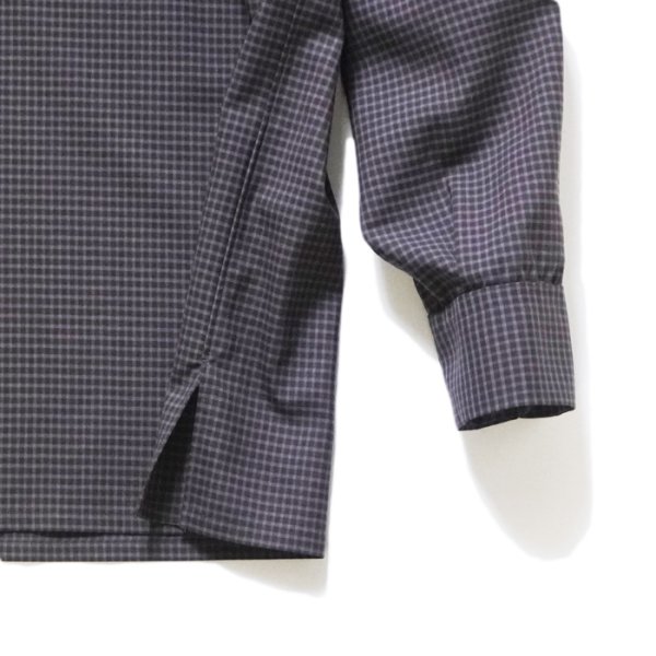 画像5: KAPTAIN SUNSHINE（キャプテンサンシャイン）Summer Wool Open Collar Shirt（サマーウールオープンカラーシャツ）/ Brown Plaid（ブラウンチェック） (5)